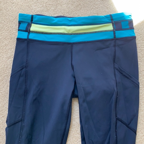 lululemon athletica Pants - Blue lululemon speed up tights